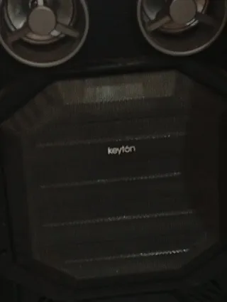 Karaoke Keyton con micrófono