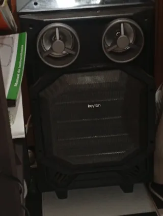 Karaoke Keyton con micrófono