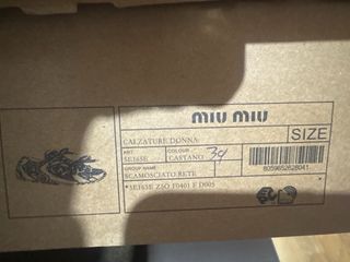 Sneakers New Balance x Miu Miu Marroni