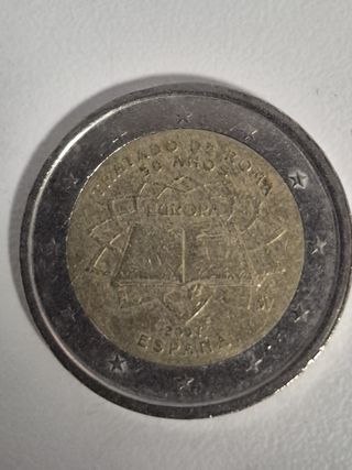 Moneda 2€ España 2007 Tratado de Roma