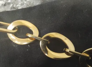 Pulsera Lotus eslabones ovalados dorada