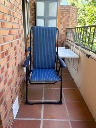 Hamaca plegable exterior azul