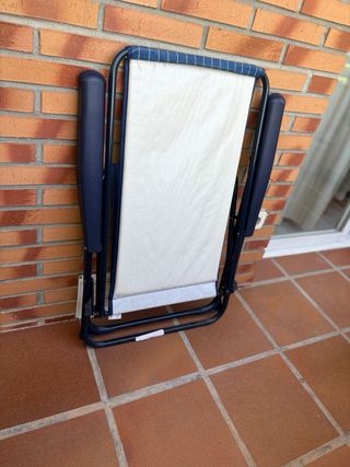 Hamaca plegable exterior azul