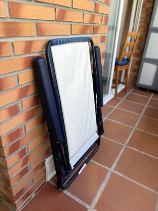 Hamaca plegable exterior azul