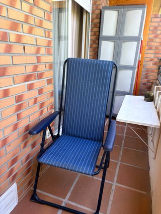 Hamaca plegable exterior azul