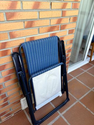 Hamaca plegable exterior azul