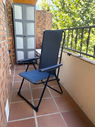 Hamaca plegable exterior azul