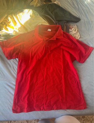 Polo uomo manica corta rosso