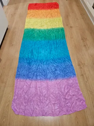 Velo seda gigante arcoíris