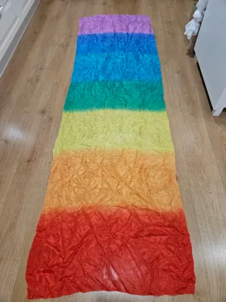 Velo seda gigante arcoíris