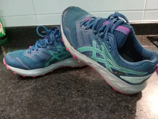 Zapatillas ASICS Mujer Gore-Tex Azul/Verde