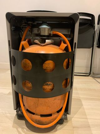 Estufa de gas Orbegozo, Llama azul. Bombona butano