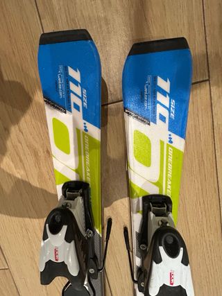 Esquís infantiles Wedze medida 110cm 1 solo uso