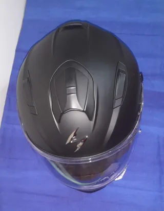 Casco de moto integral negro mate " SCORPION EXO"