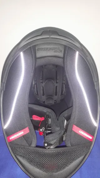 Casco de moto integral negro mate " SCORPION EXO"