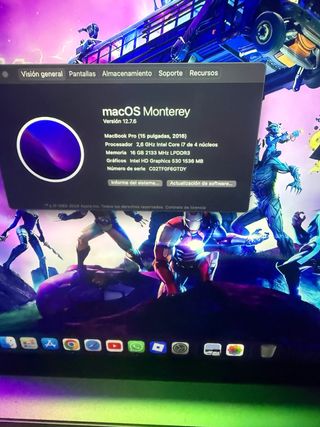 MacBook Pro A1707 15 2016 o se cambia