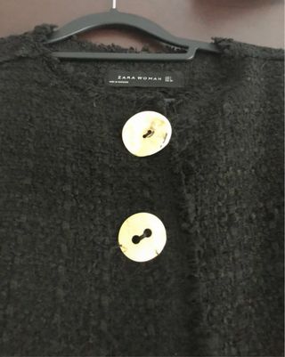 Casaco Tweed Zara Preto