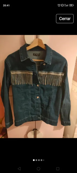 Cazadora vaquera con pedrería