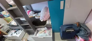 Literal; Armario y cajones incorporado