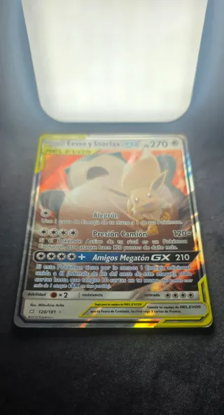 Carta Pokémon Eevee y Snorlax team up 2019 #120
