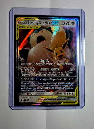 Carta Pokémon Eevee y Snorlax team up 2019 #120