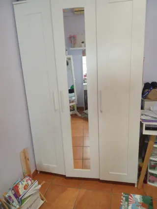 Armario infantil blanco 3 puertas