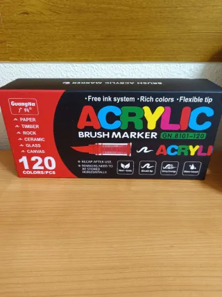 Rotuladores Acrílicos GUAGNA 120 Colores