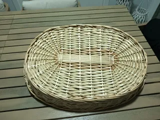 Cesta mimbre multiusos con asas