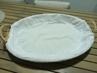 Cesta mimbre multiusos con asas