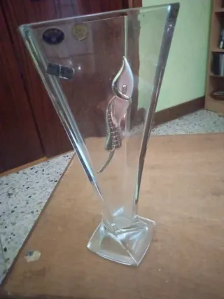 Cristal Bohemia Jarrón Florero