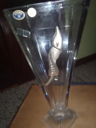 Cristal Bohemia Jarrón Florero