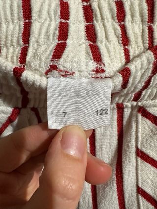 Completo Zara bambina righe rosse