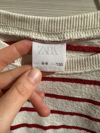 Completo Zara bambina righe rosse