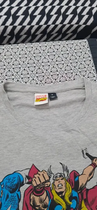 Camiseta Pijama Vengadores Marvel Hombre Gris