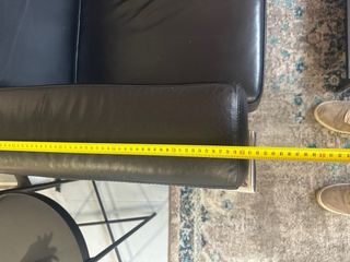 Butaca de cuero negra