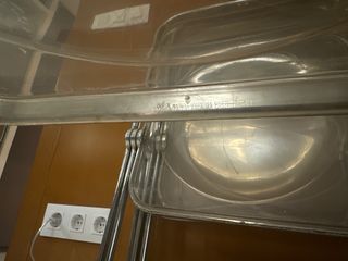 Sedie pieghevoli trasparenti Plia