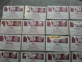 20 cromos Real Valladolid Liga 84-85