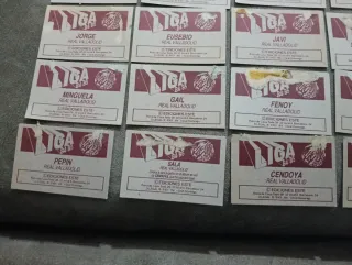 20 cromos Real Valladolid Liga 84-85