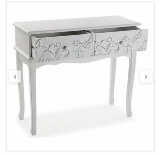 Recibidor Versa Linnet 2 Cajones Blanco 90x78x35