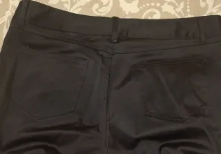 Pantalón Zara Satén Talla 38 Negro