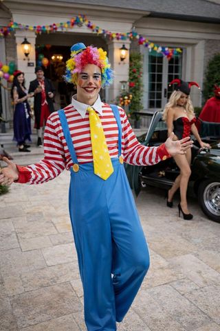 Disfraz Payaso Carnaval Kimokawaii Azul Talla S