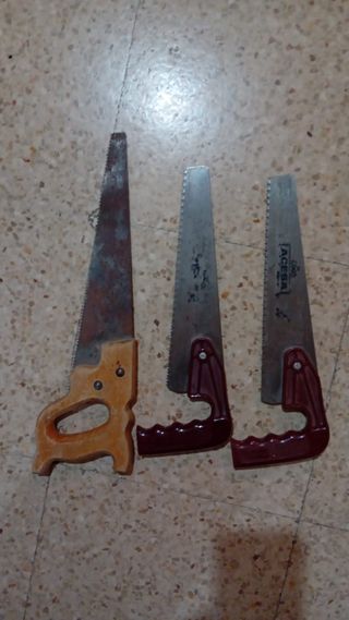 Lote de 3 serruchos