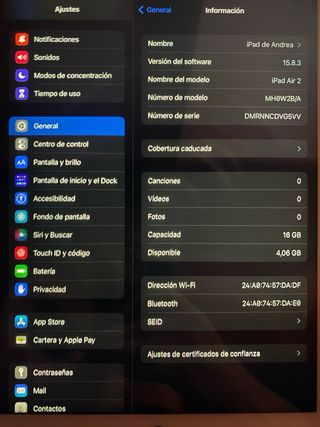 iPad Air 2 16GB Plata