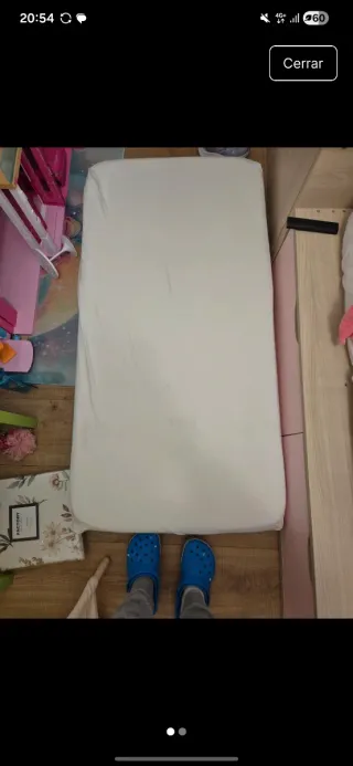 Colchón Maxicuna 140x70+funda nordica+almohada+sab