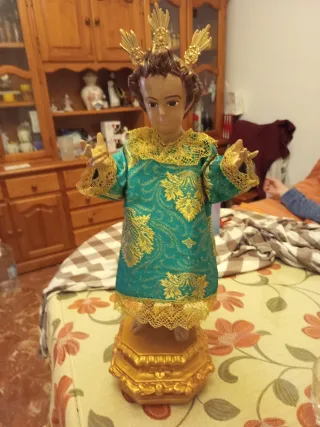 Vestido Niño Jesús Montañez Verde