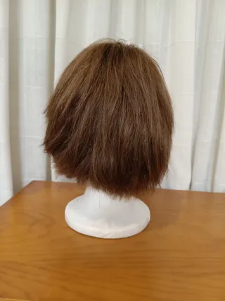 Peluca pelo humano castaño claro