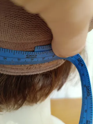 Peluca pelo humano castaño claro