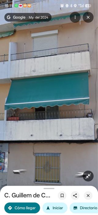 Toldo para balcón verde