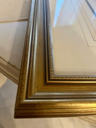 Cuadro Marco Madera Dorado