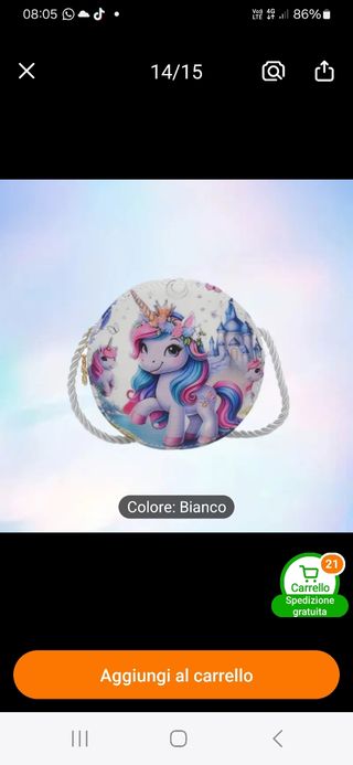 Borsetta Fantasy Unicorno